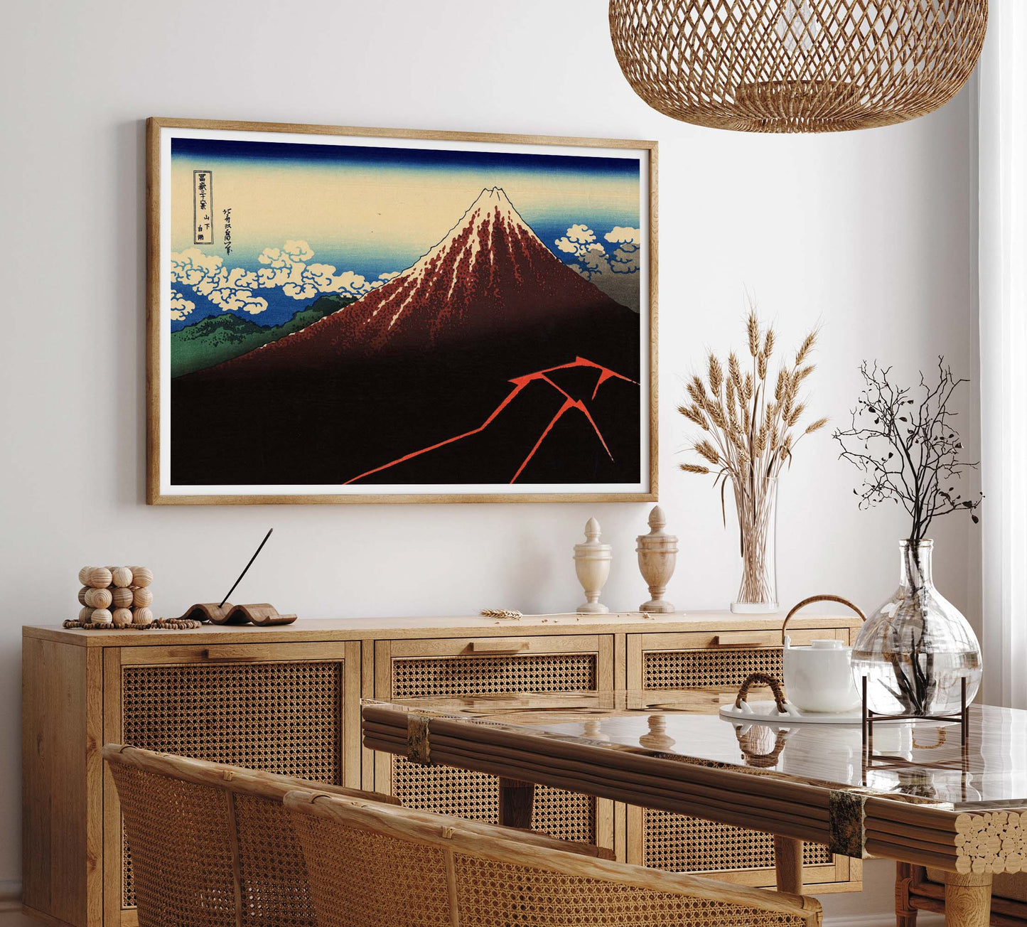 Thunderstorm Beneath the Summit – Katsushika Hokusai