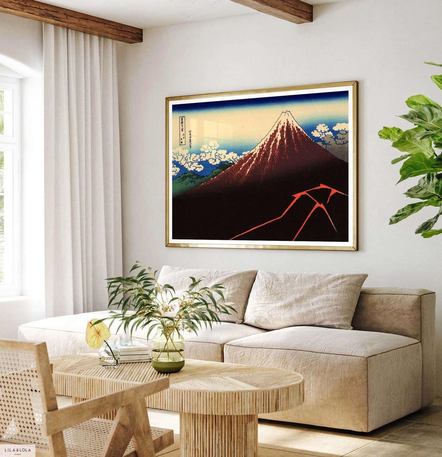 Thunderstorm Beneath the Summit – Katsushika Hokusai