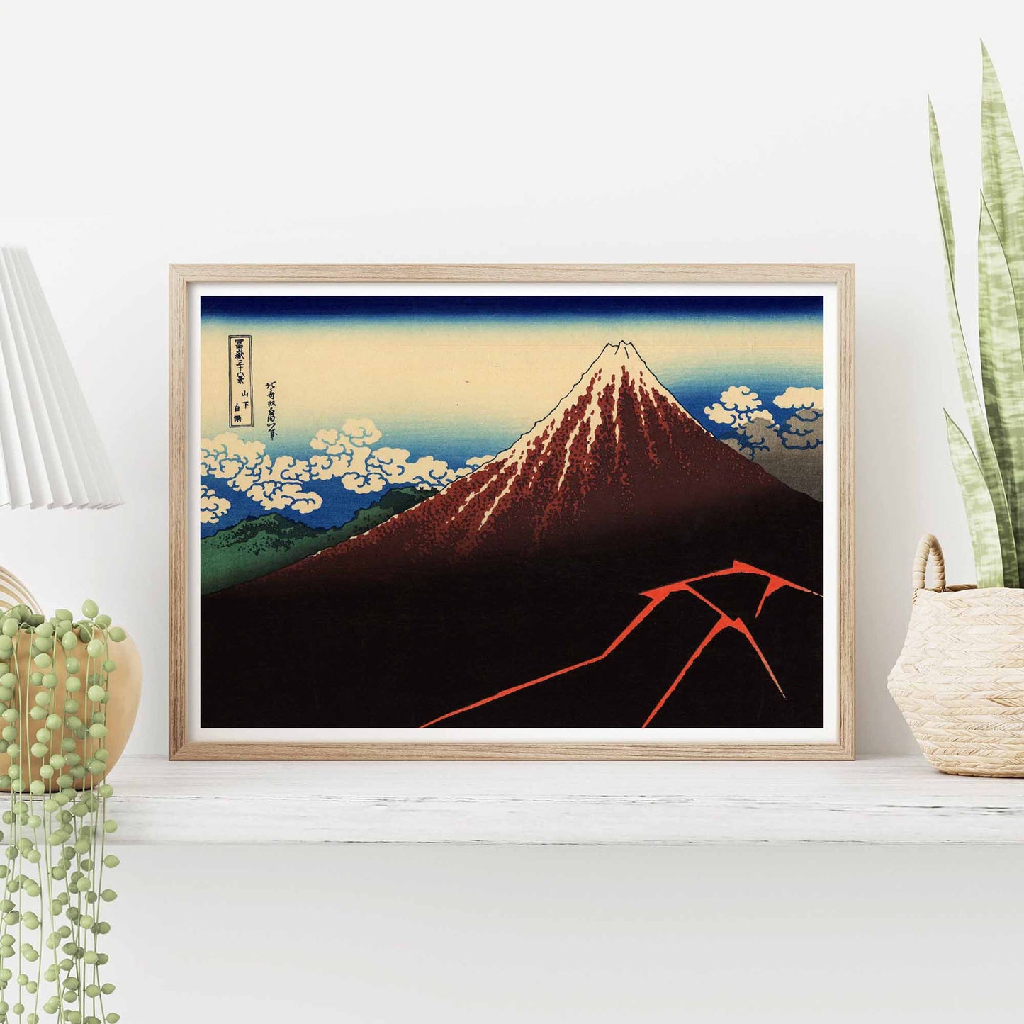 Thunderstorm Beneath the Summit – Katsushika Hokusai