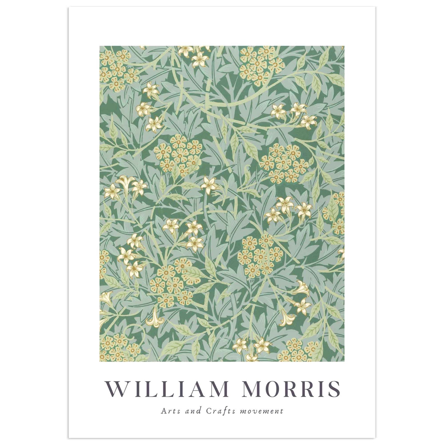 Affiche William Morris - Motif Jasmin