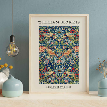 Affiche William Morris – Strawberry Thief (1883) | Motif Arts & Crafts