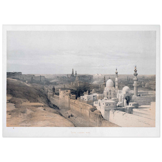 View of Cairo, vintage art print