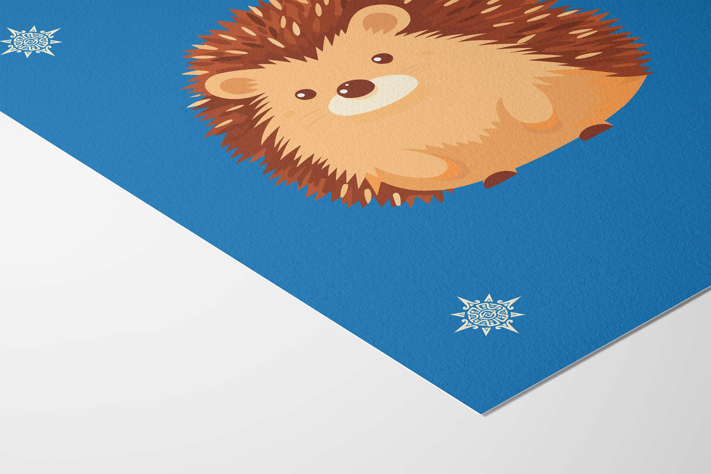 Cute hedgehog wall art – Children illustration print