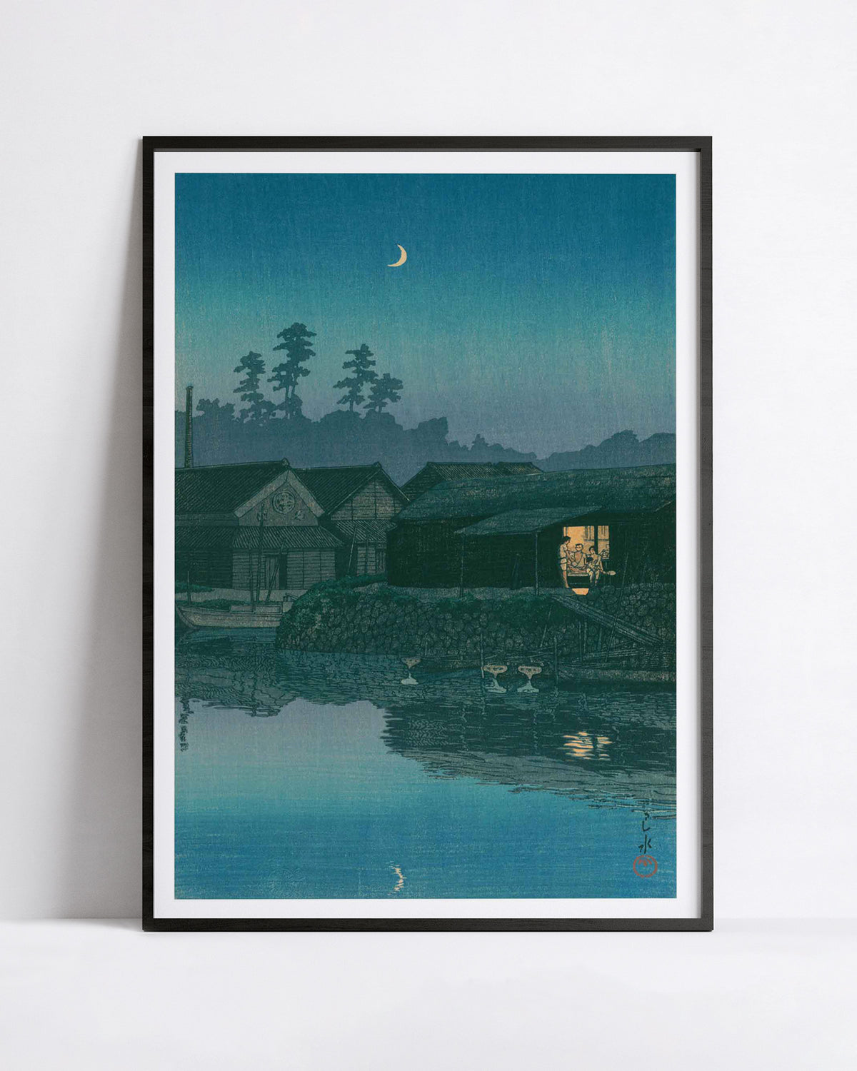 Village de pêcheurs, Arai, Enshu — Kawase Hasui
