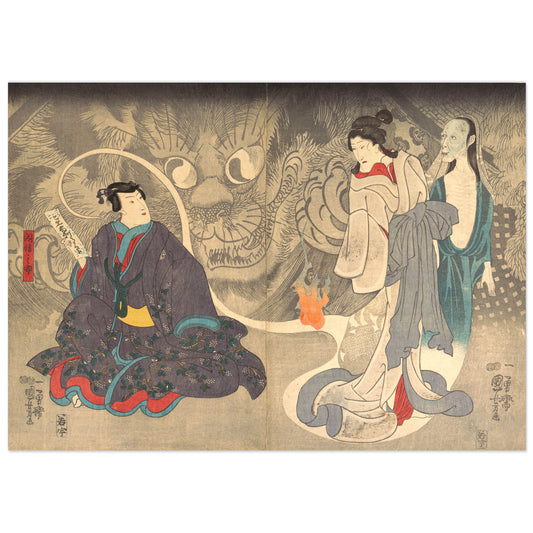 Le Chat fantôme – Utagawa Kuniyoshi (années 1840)