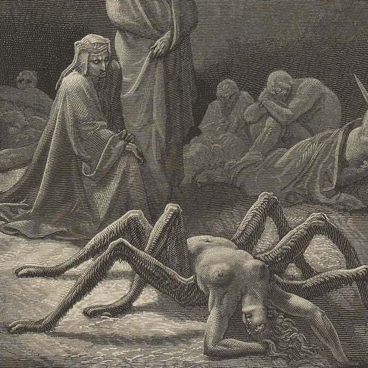 Arachne — Gustave Doré (Dante's Purgatorio)