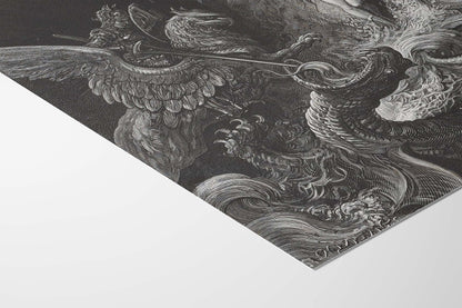 Roger combattant le monstre marin — Gustave Doré (Roland furieux)