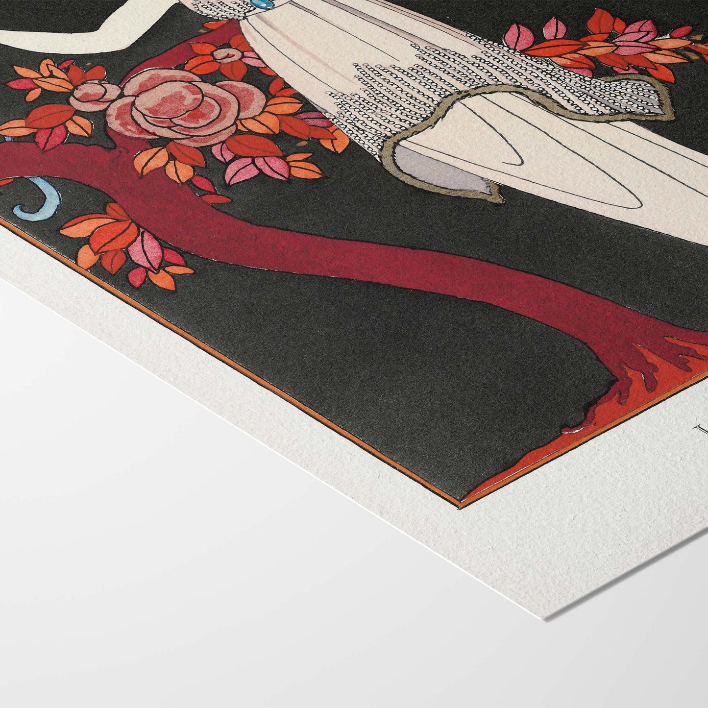 L’Arbre de Science – Illustration de mode Art Déco par Georges Barbier | Robe du soir de Douillet | Téléchargement numérique haute définition