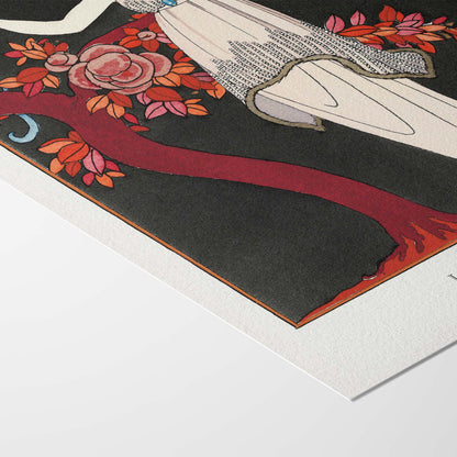 L’Arbre de Science – Illustration de mode Art Déco par Georges Barbier | Robe du soir de Douillet | Téléchargement numérique haute définition