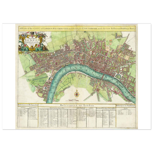 A Plan of the City's Of London, Westminser and Borough