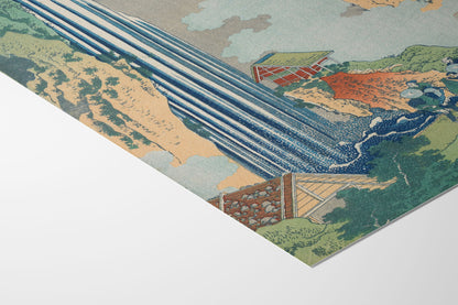 The Waterfall at Ono on the Kisokaidō Road – Katsushika Hokusai (c. 1832)