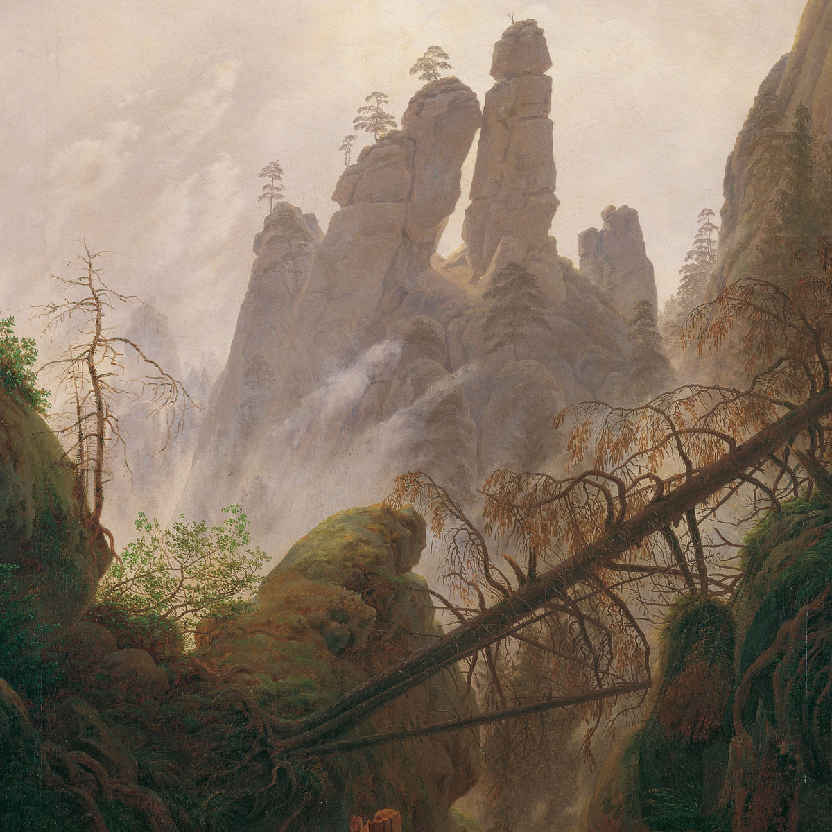 Landscape in the Elbe Sandstone Mountains — Caspar David Friedrich