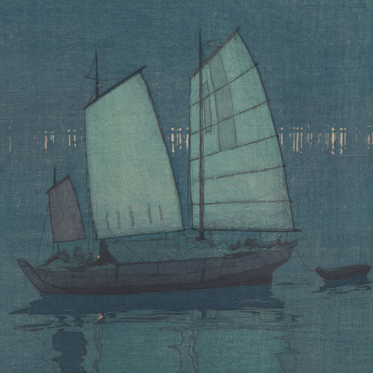 Sailing Boats: Night (1926) – Hiroshi Yoshida