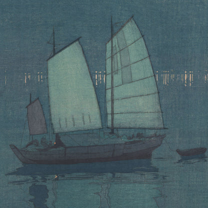 Sailing Boats: Night (1926) – Hiroshi Yoshida