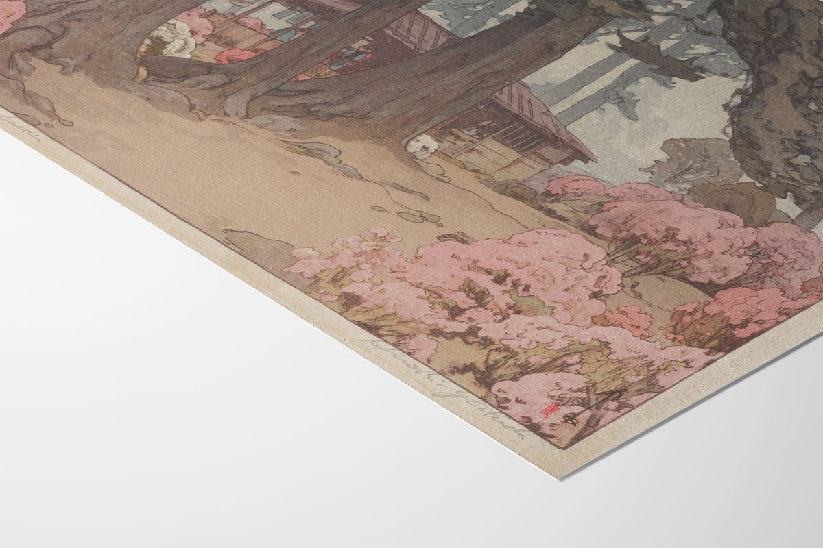 Tea House in Azalea Garden | Hiroshi Yoshida | Japanese Art Print