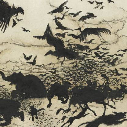 The Wren and the Bear – Affiche Arthur Rackham