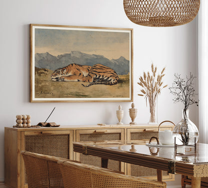Affiche Delacroix - Tigre