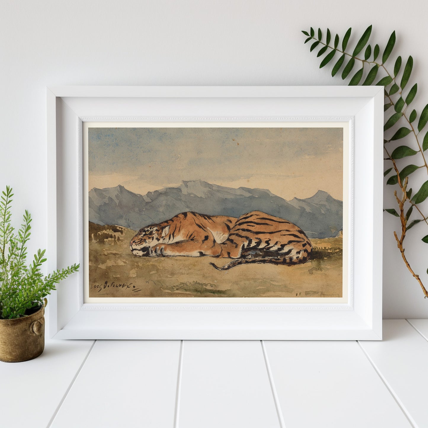 Affiche Delacroix - Tigre