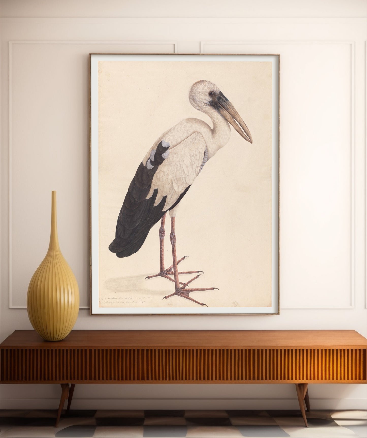 Affiche asiatique Openbill Stork