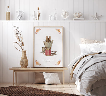 Little mouse reading - The Tale of Peter Rabbit Beatrix Potter Digital Print